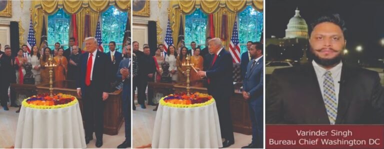 ਟਰੰਪ ਨੇ ਵਹਾਈਟ ਹਾਊਸ ਵਿਚ ਧੂਮ-ਧਾਮ ਨਾਲ ਮਨਾਈ ਦੀਵਾਲੀ