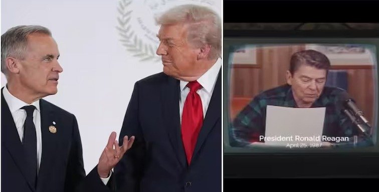 Trump Ups Tariffs on Canada Over ‘Deceptive’ Reagan Ad During MLB World Series