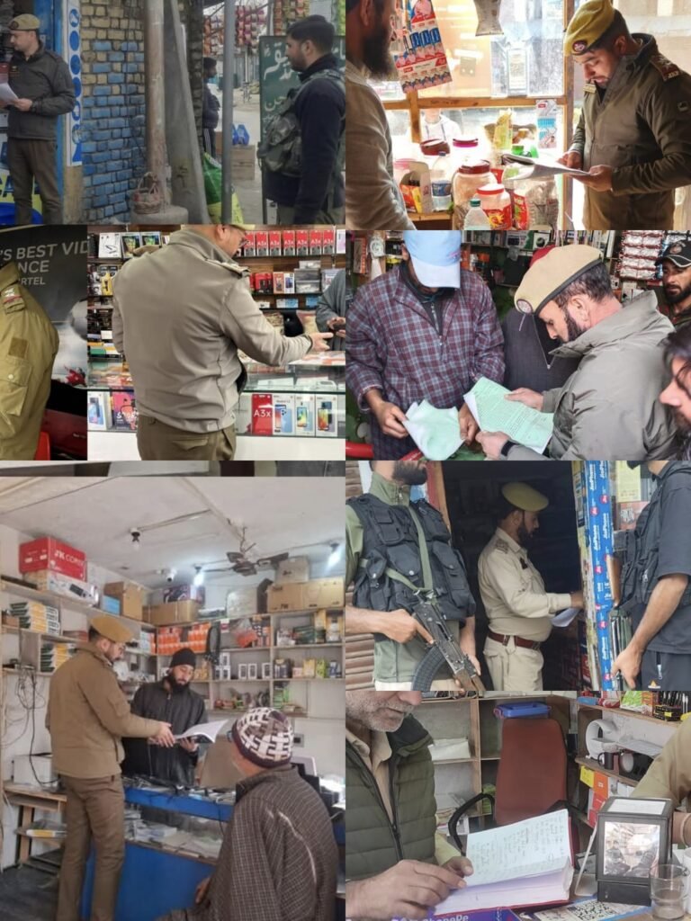 Bandipora Police Launches Massive Drive to Inspect SIM Card Vendors Across the District