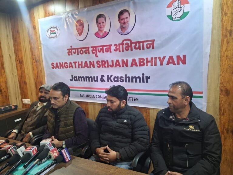 Congress Pushes for Grassroots Revival in J&K, Begins DCC Leadership Consultations